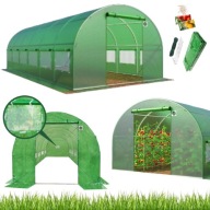 TUNEL FOLIOWY OGRODOWY SZKLARNIA OGRODOWA 6x3m 18m2 FOLIÓWKA + GRATIS