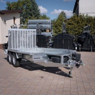 PRZYCZEPA POD MINIKOPARKĘ DMC 3,5T Brenderup MT3651S RAMPA Podłoga stalowa