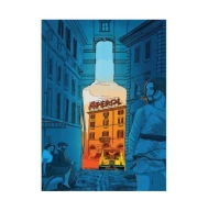 Plakat „Aperol Street” – Ilustracja w klimacie włoskich ulic i aperitivo