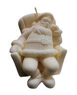 Naturalna świeczka sojowa Święty Mikołaj, świeczki sojowe na Święta Choinka