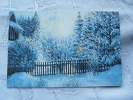 KARNET W ZIMOWEJ SZACIE AMUN RACIBÓRZ MALOWANY USTAMI