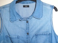 KOSZULA, KAMIZELKA JEANS ROZM14