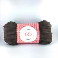 SZNUREK bawełna z rdzeniem 5mm BRĄZOWY 50mb WYPRZEDAŻ