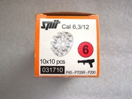 NABOJE SPIT WKŁADY DO OSADZAKA GWOŹDZIARKI SPIT 6,3/12 CZERWONE MAGAZYNKOWE