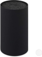 CZARNY BLOK NA NOŻE Z WŁOSIEM NA 8 NOŻY KUCHNIA STOJAK UCHWYT PODSTAWKA