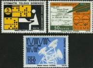 Turcja 1975 Znaczki 2348-50 ** obiegowe poczta telekomunikacja radio