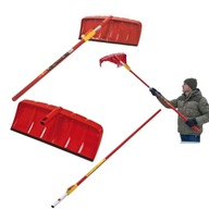 ŁOPATA TELESKOPOWA ŚNIEGOWA SZUFLA ZGARNIACZ DO DACHÓW PANELI 2,2m-4m