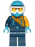 Lego figurka cty0904 kierowca skutera śnież Arctic
