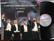 Lp. Carreras Domingo Pavarotti Mehta - In Concert - IDEALNA - 1990