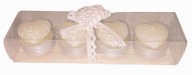 ŚWIECA TEALIGHT ŚWIECE SERCE WALENTYNKI ŚLUB 4 SZT