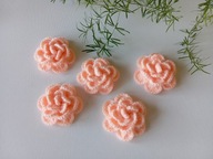 Szydełkowe kwiatki 7 cm