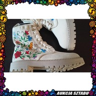 #9 Botki trapery damskie roz. 37 z haftem kociewskim od TKACZYKOWA