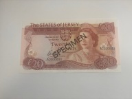 Jersey - 20 funtów - specimen - UNC