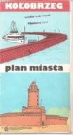 KOŁOBRZEG - PLAN MIASTA Z 1988 ROKU.