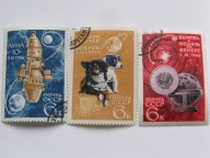 ZSRR - badanie Kosmosu - Mi. 3238-40 kasowane
