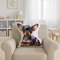 Poduszka przytulanka kształtka piesek pinczer