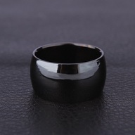 STALOWA OBRACZKA POLYSK BLACK SZEROKA 12MM R.18