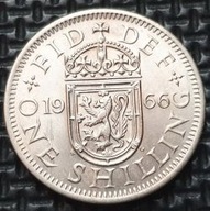 *WIELKA BRYTANIA [0979] *1 SHILLING 1966 Elizabeth II *Rewers szkocki