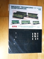 GPM Wagony techniczno-gospodarcze 1:87 model wycięty laserowo