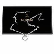 Choker DRUT KOLCZASTY Serce Naszyjnik PUNK Goth Y2K