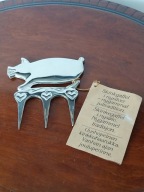 Widelec do mięs w kształcie świnki