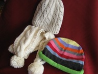 SZALIK DŁUGI 215 CM I DWIE CZAPKI ZIMOWE Z USA UŻYWANE