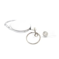 SKI-PASS BRELOK NA INDENTYFIKATOR Z KARABIŃCZYKIEM KÓŁECZKO + KLIPS BIAŁY