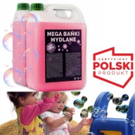 PŁYN DO WIELKICH BANIEK MYDLANYCH 1O(2x5L) MEGA FUN DO WYTWORNIC PISTOLETÓW