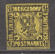 1861 Księstwa niemieckie Bergedorf Mi 3(*) nowodruk
