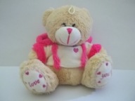 MASKOTKA MIŚ W SWETERKU 20CM