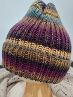 Czapka wełna akryl rękodzieło hand made