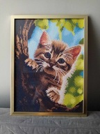 Kotek - Haft Diamentowy