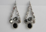 ELEGANCKIE WISZĄCE KOLCZYKI CYRKONIE MARKAZYTY