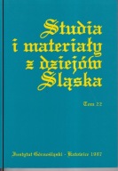Studia i materiały z dziejów Śląska, t. 22 ; jak nowa
