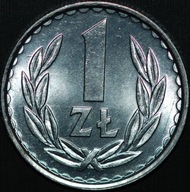 1 złoty 1985 - menniczy egzemplarz z rulonu