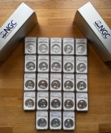 Skarby Stanisława Augusta – komplet NGC MS70 (MAX nota) – pełny zestaw