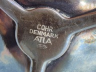 STARY maleńki świecznik platerowany Carl Cohr ATLA Dania - lata 50-te XXw