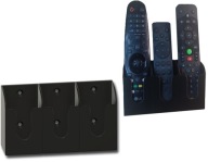 Uniwersalny Potrójny Uchwyt Wieszak Na Ścianę Na Pilot Czarny Szary Biały