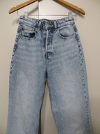 Spodnie damskie jeansy jasny niebieski kolor rozmiar 34 na guziki