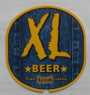 ETYKIETA PIWO JASNE XL BEER BROWAR KRAJAN NAKŁO