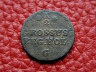 STANISŁAW AUGUST PONIATOWSKI - półgrosz 1767 G