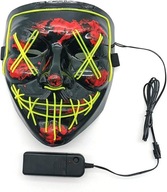 MASKA LED ŚWIECĄCA LEDOWA NA HALLOWEEN IMPREZĘ KARNAWAŁ PRZEBRANIE PURGE