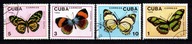 Kuba . Znaczki pocztowe ( Fauna - motyle ) 1989 r.