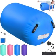 GIMNASTYCZNY DMUCHANA ROLKA DO ĆWICZEŃ AIRTRACK MATTE 120X90cm + Pompka