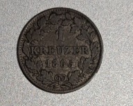 Bawaria 1 krajcar, 1865r. Srebro BCM