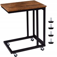 STOLIK KAWOWY BOCZNY POMOCNICZY MOBILNY LOFT DO SALONU SYPIALNI POD LAPTOPA