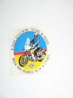 MILICJANT WUSW ELBLĄG Wydział ruchu drogowego naklejka z PRL