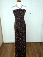 Sukienka długa kwiaty gumeczki one size 36 38 40 42 S M L XL #147 Nowa