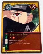 Karta Naruto CCG Jutsu Sharingan Eye - J-007