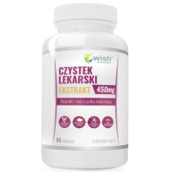 Czystek Lekarski Ekstrakt 450mg ODPORNOŚĆ OCZYSZCZANIE ANTYOKSYDACJA 90kaps